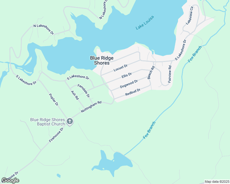 map of restaurants, bars, coffee shops, grocery stores, and more near 24 Dogwood Drive in Louisa