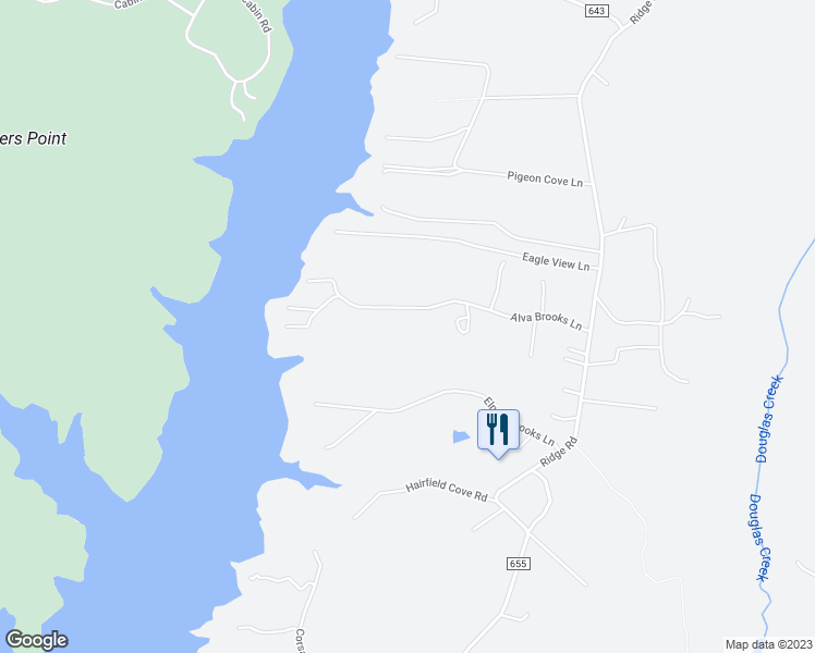 map of restaurants, bars, coffee shops, grocery stores, and more near 13514 Alva Brooks Lane in Spotsylvania