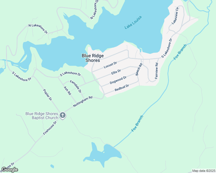 map of restaurants, bars, coffee shops, grocery stores, and more near 52 Dogwood Drive in Louisa
