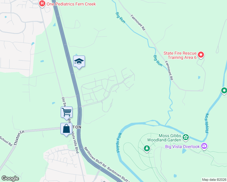 map of restaurants, bars, coffee shops, grocery stores, and more near 11700 Glenmary Village Boulevard in Louisville