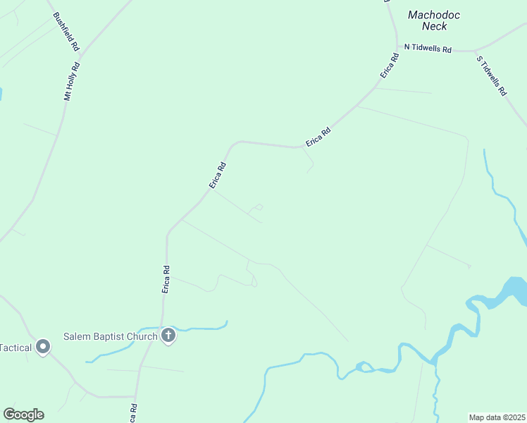 map of restaurants, bars, coffee shops, grocery stores, and more near 1912 Erica Road in Montross