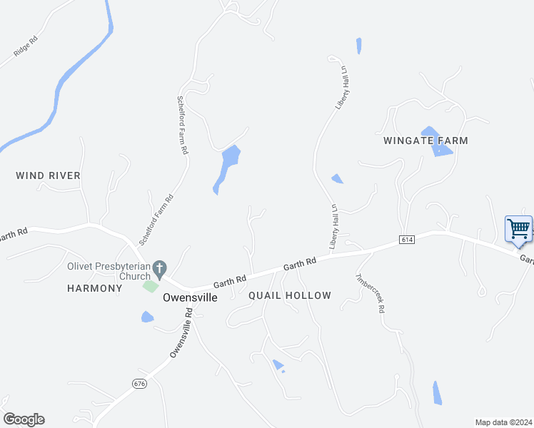 map of restaurants, bars, coffee shops, grocery stores, and more near 2415 Pine Garth Run in Charlottesville