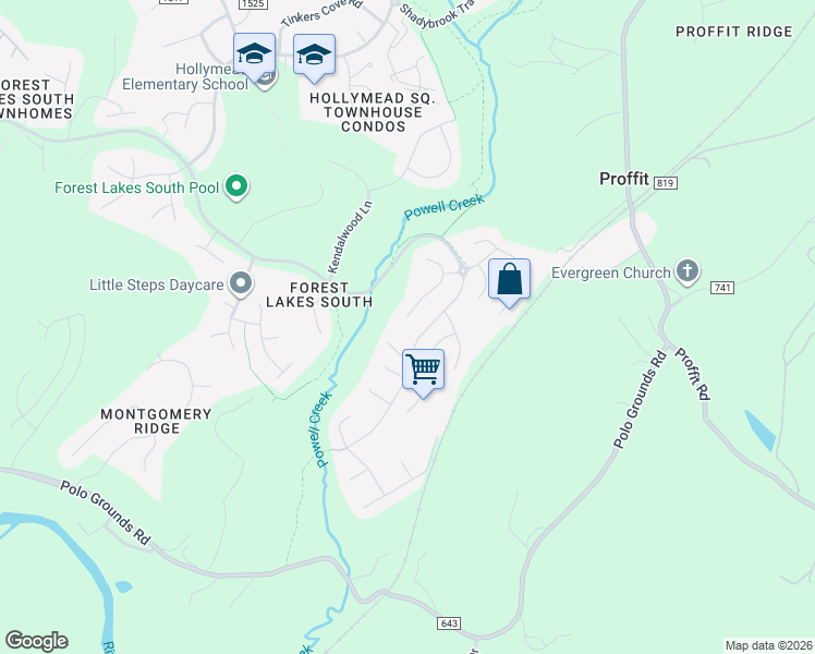 map of restaurants, bars, coffee shops, grocery stores, and more near 2574-2598 Ashwood Boulevard in Charlottesville