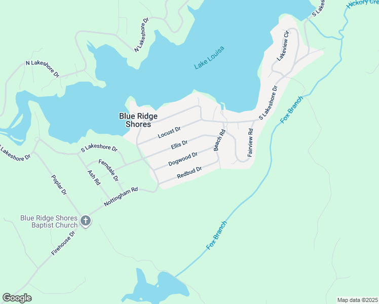 map of restaurants, bars, coffee shops, grocery stores, and more near 185 Dogwood Drive in Louisa
