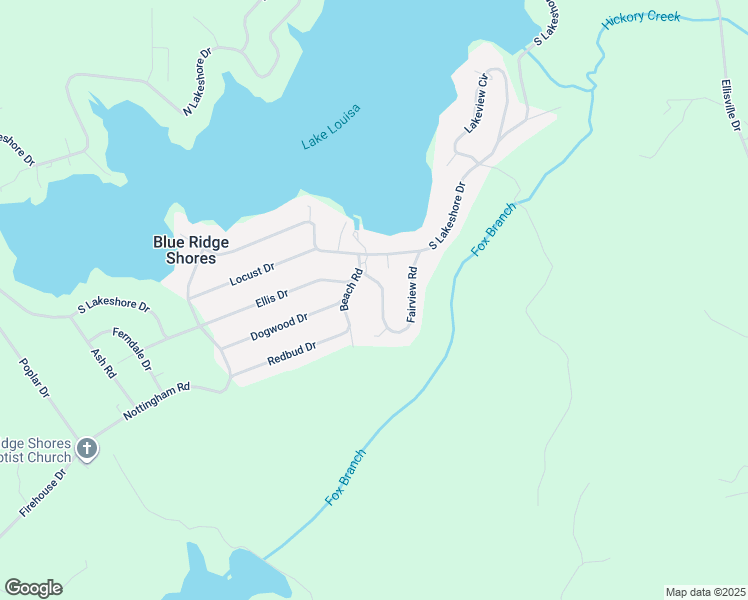 map of restaurants, bars, coffee shops, grocery stores, and more near 98 Fairview Road in Louisa
