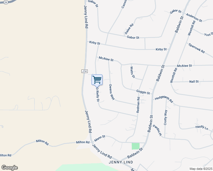 map of restaurants, bars, coffee shops, grocery stores, and more near 8494 Owens Way in Valley Springs