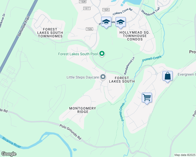 map of restaurants, bars, coffee shops, grocery stores, and more near 1694 Banyan Court in Charlottesville
