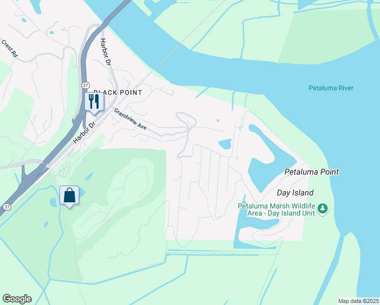 map of restaurants, bars, coffee shops, grocery stores, and more near 52 Iolanthus Avenue in Novato