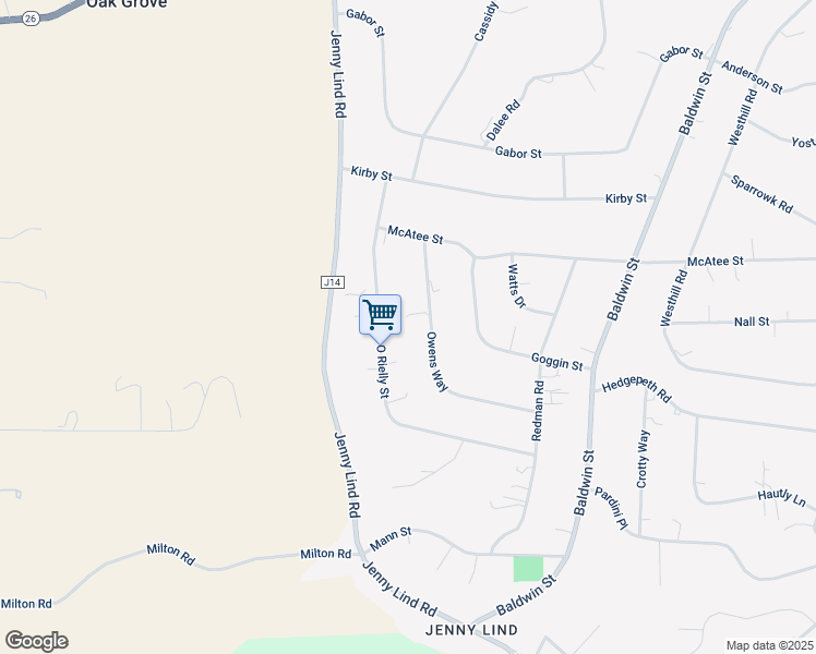 map of restaurants, bars, coffee shops, grocery stores, and more near 8494 Owens Way in Valley Springs