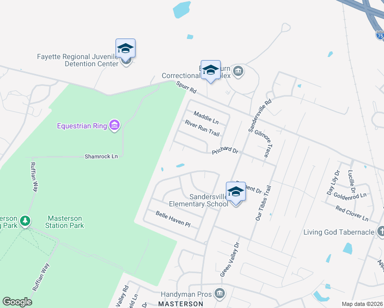 map of restaurants, bars, coffee shops, grocery stores, and more near 3084 Prichard Drive in Lexington