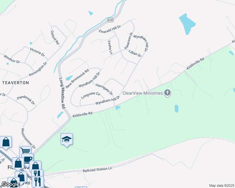 map of restaurants, bars, coffee shops, grocery stores, and more near 324 Wyndham Hill Dr in Fishersville