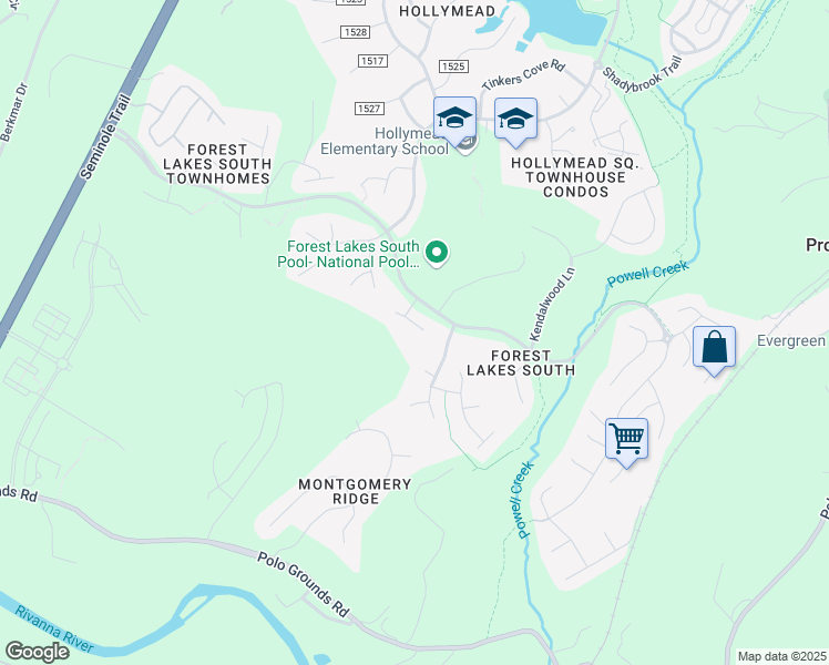 map of restaurants, bars, coffee shops, grocery stores, and more near 1687 Empress Place in Charlottesville