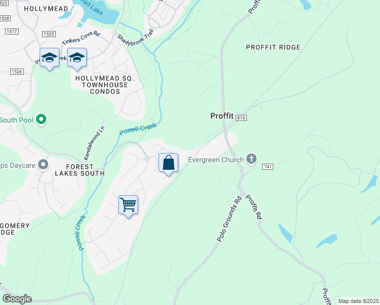 map of restaurants, bars, coffee shops, grocery stores, and more near 2080 Proffit Station Road in Charlottesville