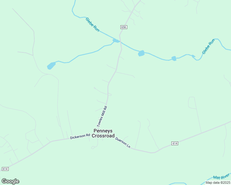 map of restaurants, bars, coffee shops, grocery stores, and more near 5421 Towles Mill Road in Partlow