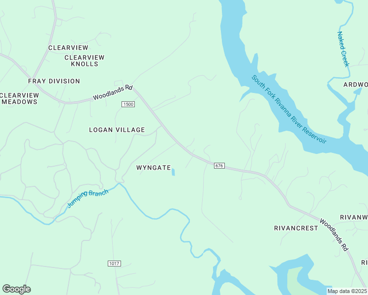 map of restaurants, bars, coffee shops, grocery stores, and more near 570 Woodlands Road in Charlottesville