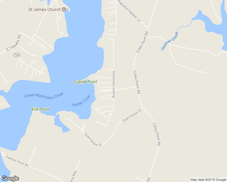 map of restaurants, bars, coffee shops, grocery stores, and more near 283 Grandview Landing in Hague