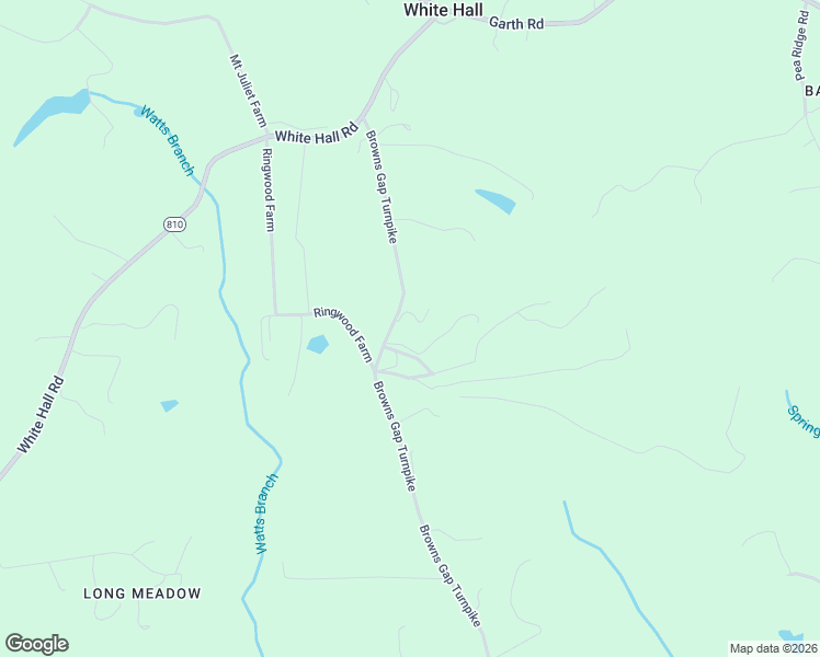 map of restaurants, bars, coffee shops, grocery stores, and more near 2585 Browns Gap Turnpike in Charlottesville