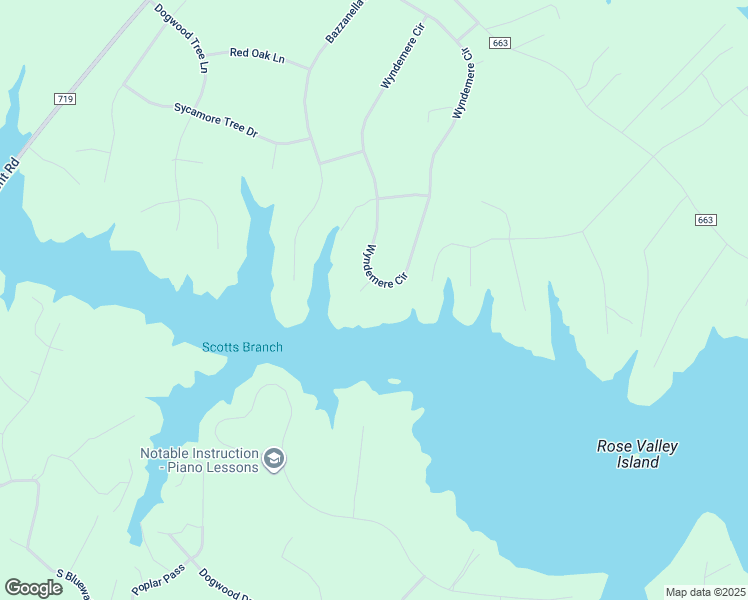 map of restaurants, bars, coffee shops, grocery stores, and more near 5401 Wyndemere Circle in Mineral