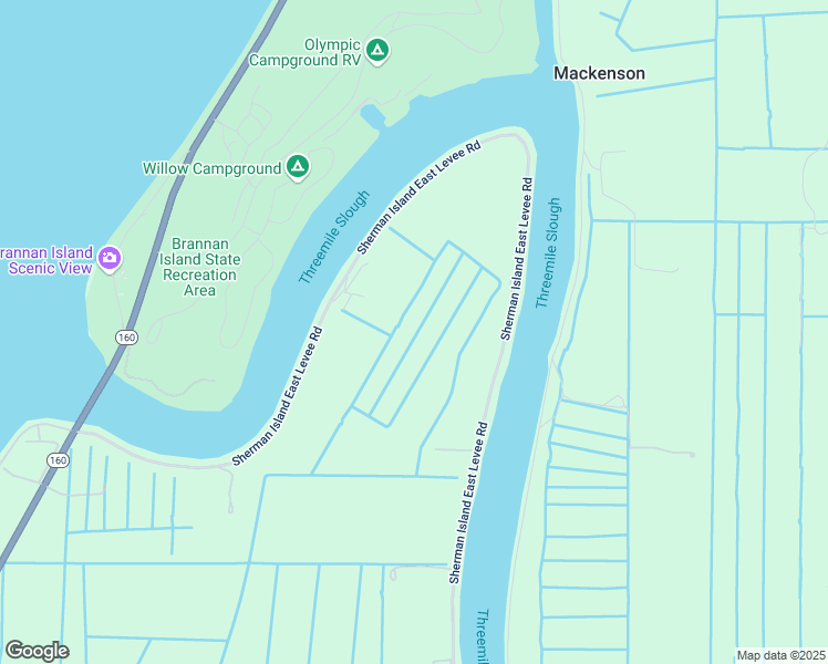 map of restaurants, bars, coffee shops, grocery stores, and more near 17400 Sherman Island East Levee Road in Rio Vista
