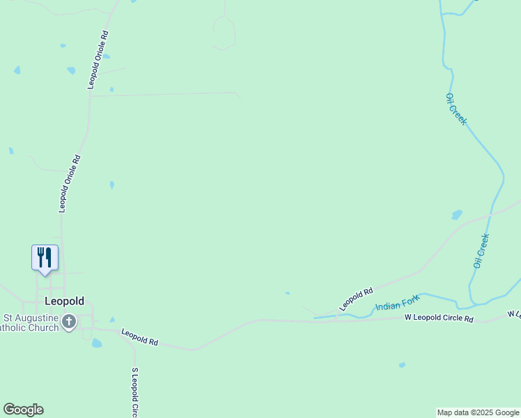 map of restaurants, bars, coffee shops, grocery stores, and more near in Leopold