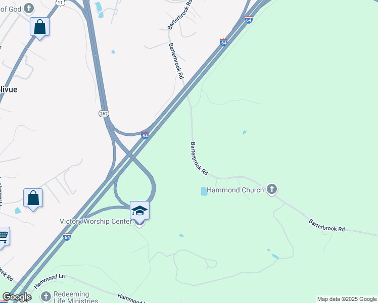 map of restaurants, bars, coffee shops, grocery stores, and more near 1993 Barterbrook Road in Staunton