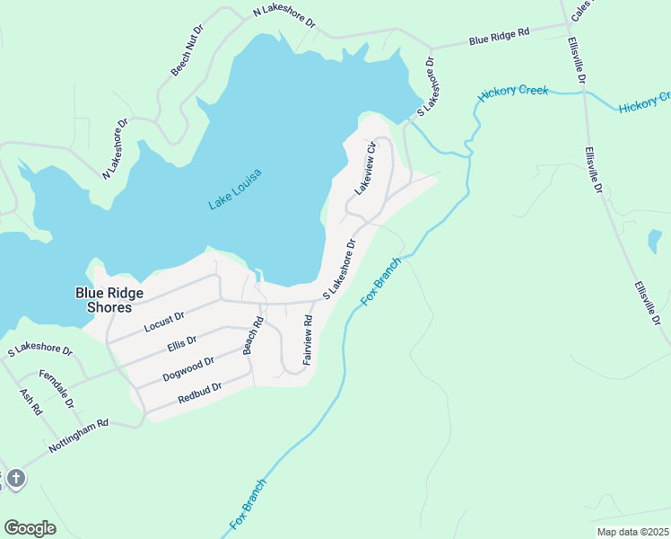 map of restaurants, bars, coffee shops, grocery stores, and more near 700 South Lakeshore Drive in Louisa