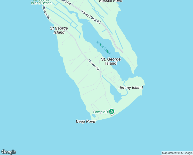 map of restaurants, bars, coffee shops, grocery stores, and more near 16061 Camp Merryelande Road in Piney Point