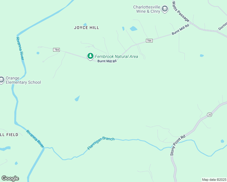 map of restaurants, bars, coffee shops, grocery stores, and more near 3035 Burnt Mill Road in Charlottesville