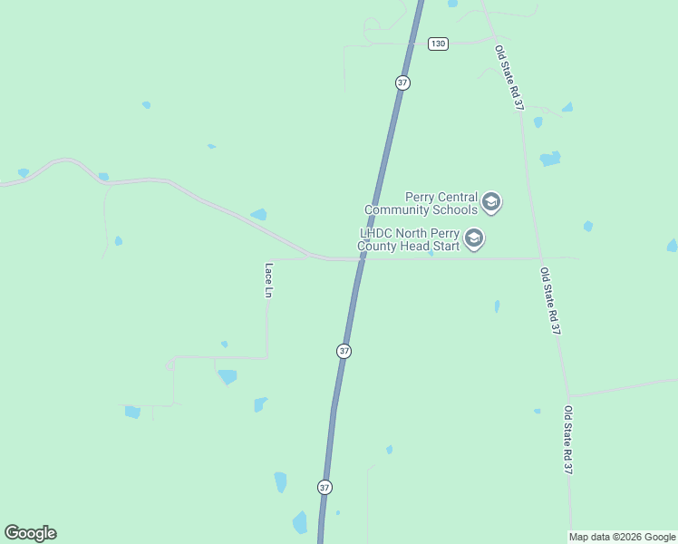 map of restaurants, bars, coffee shops, grocery stores, and more near 18485 Indiana 37 in Leopold