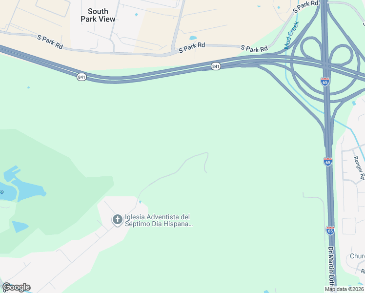 map of restaurants, bars, coffee shops, grocery stores, and more near 2801 Granger Road in Louisville