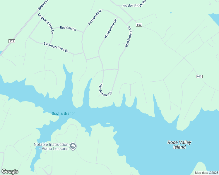 map of restaurants, bars, coffee shops, grocery stores, and more near 5412 Wyndemere Circle in Mineral