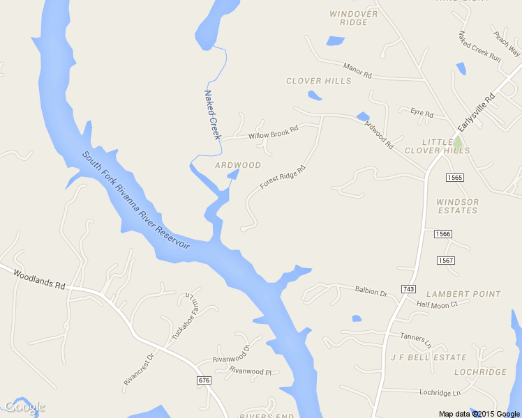 map of restaurants, bars, coffee shops, grocery stores, and more near 325 Forest Ridge Road in Earlysville