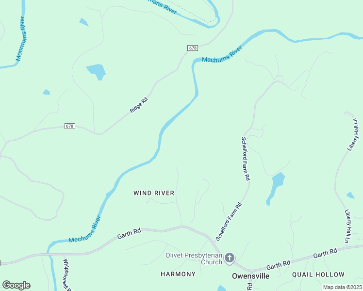 map of restaurants, bars, coffee shops, grocery stores, and more near 2645 Wind River Road in Charlottesville