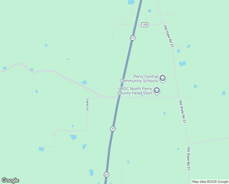 map of restaurants, bars, coffee shops, grocery stores, and more near 18485 Indiana 37 in Leopold