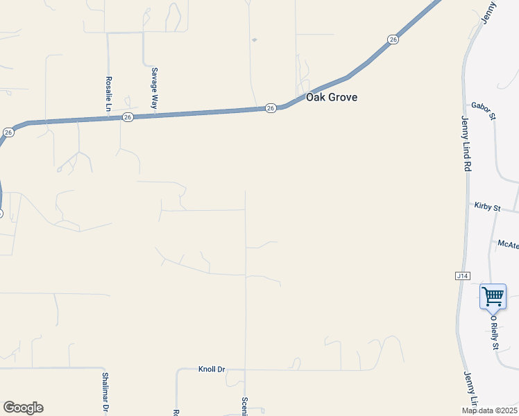 map of restaurants, bars, coffee shops, grocery stores, and more near 9749 Scenic Valley Road in Valley Springs