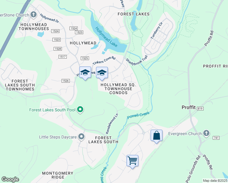 map of restaurants, bars, coffee shops, grocery stores, and more near 1820 Charles Court in Charlottesville