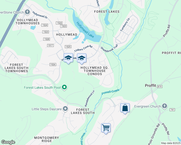 map of restaurants, bars, coffee shops, grocery stores, and more near 2650 Gatewood Circle in Charlottesville