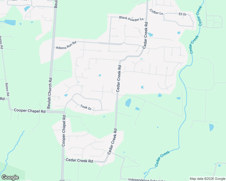 map of restaurants, bars, coffee shops, grocery stores, and more near 9218 Cedar Creek Road in Louisville