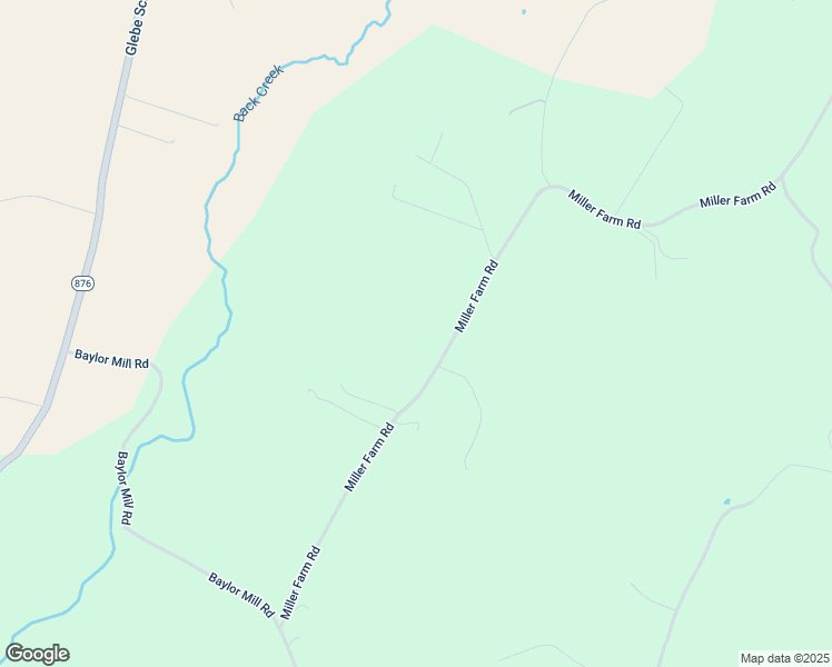 map of restaurants, bars, coffee shops, grocery stores, and more near 1049 Miller Farm Road in Staunton
