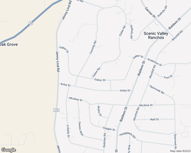 map of restaurants, bars, coffee shops, grocery stores, and more near 7469 Gabor Street in Valley Springs