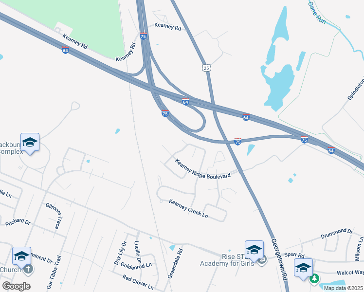 map of restaurants, bars, coffee shops, grocery stores, and more near 2916 Sullivans Trace in Lexington