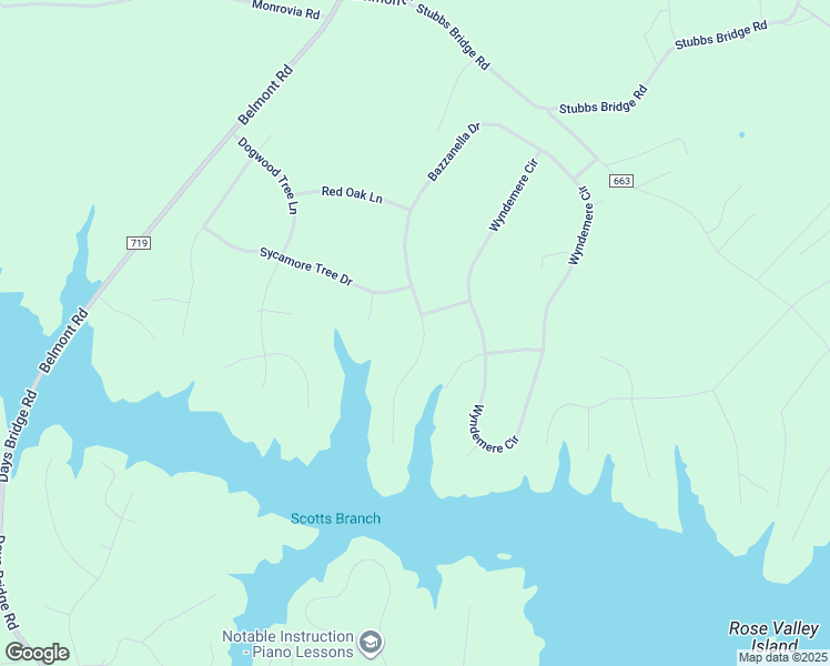map of restaurants, bars, coffee shops, grocery stores, and more near 5418 Bazzanella Drive in Mineral