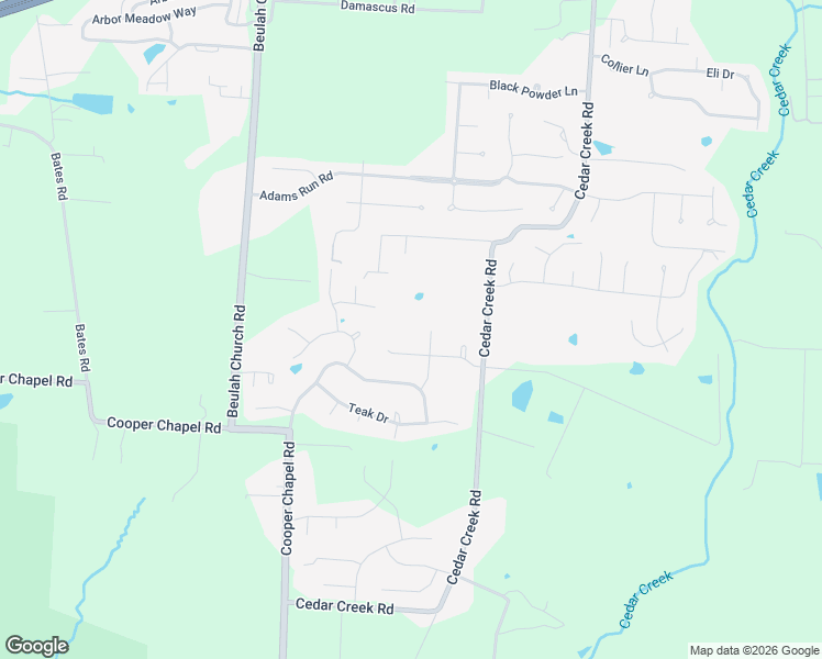 map of restaurants, bars, coffee shops, grocery stores, and more near 9220 Cedar Creek Road in Louisville