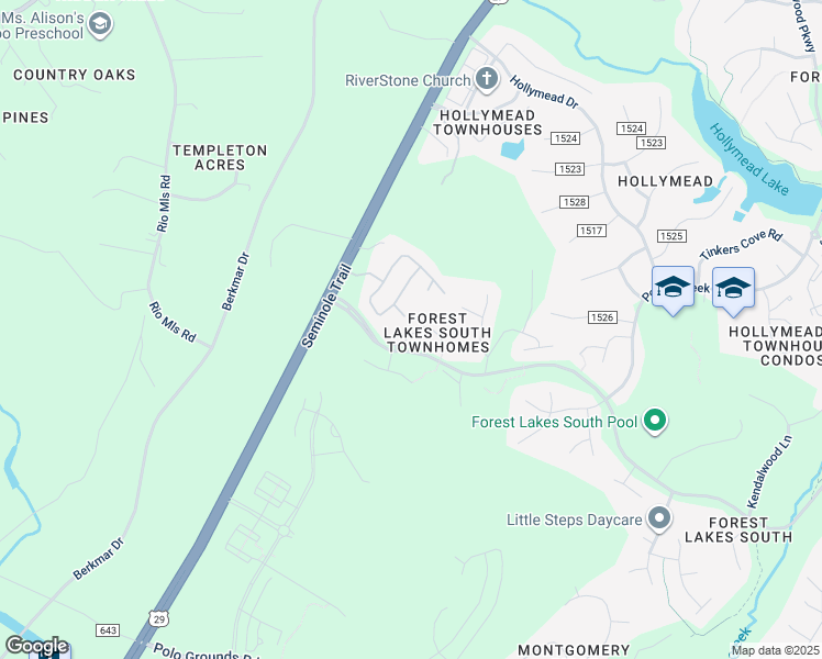 map of restaurants, bars, coffee shops, grocery stores, and more near 1440 Ashland Dr in Charlottesville