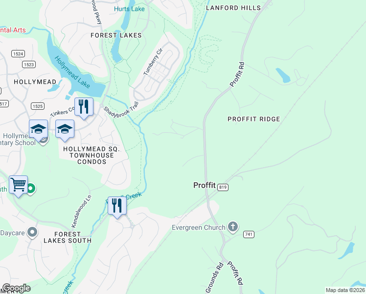 map of restaurants, bars, coffee shops, grocery stores, and more near 2115 Sulphur Mine Road in Charlottesville