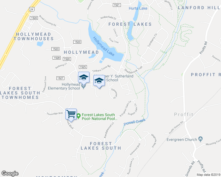 map of restaurants, bars, coffee shops, grocery stores, and more near 1820 Charles Court in Charlottesville