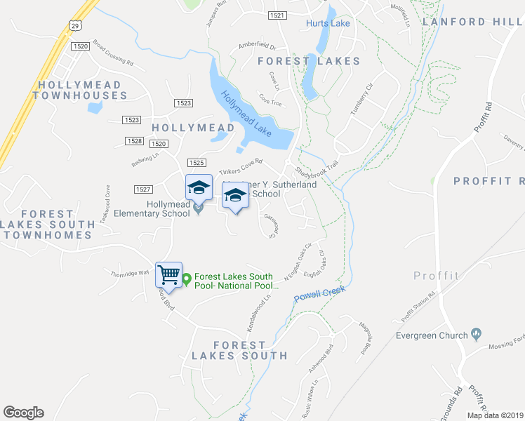 map of restaurants, bars, coffee shops, grocery stores, and more near 1801 Charles Court in Charlottesville