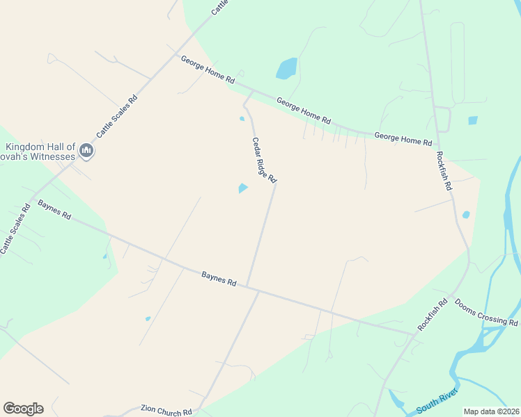 map of restaurants, bars, coffee shops, grocery stores, and more near 106 Cedar Ridge Road in Waynesboro