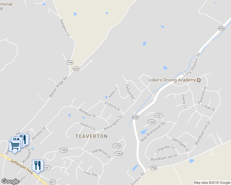 map of restaurants, bars, coffee shops, grocery stores, and more near 14 Abbey Court in Fishersville