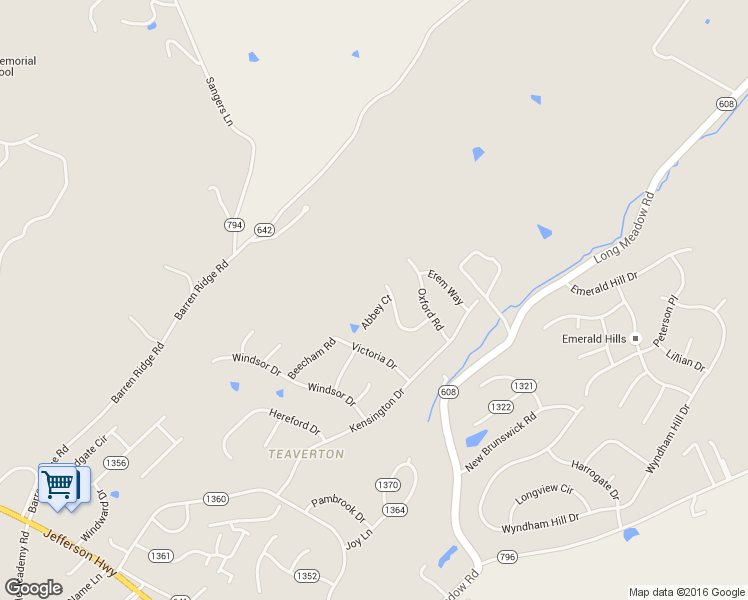map of restaurants, bars, coffee shops, grocery stores, and more near 15 Abbey Court in Fishersville